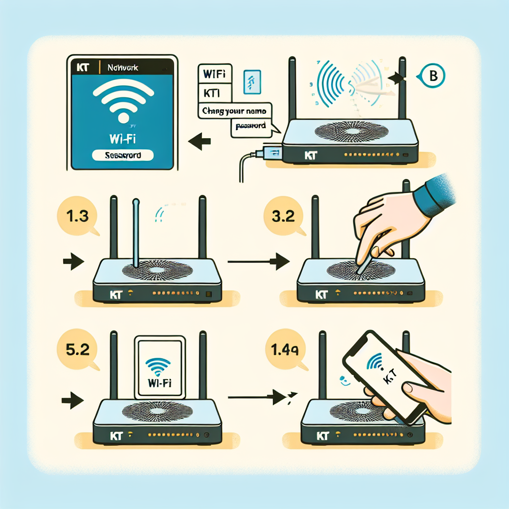 kt 와이파이 이름 / 비밀번호 변경하는 방법